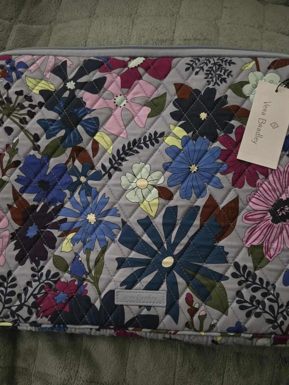 Vera Bradley Floral Quilted Laptop Bag NWT